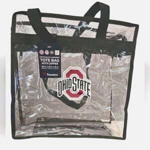 Ohio State - Clear Tote Bag with Black Trim
